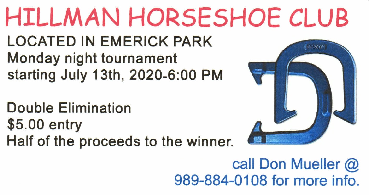 2020-07-13-Hillman Horseshoe Club - Event