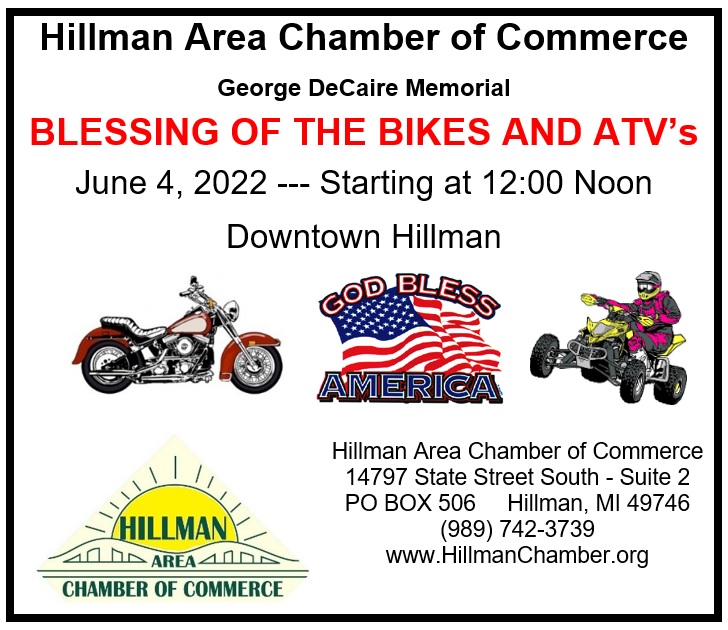 2022 - Blessing of the Bikes & ATV's - Save the date ad