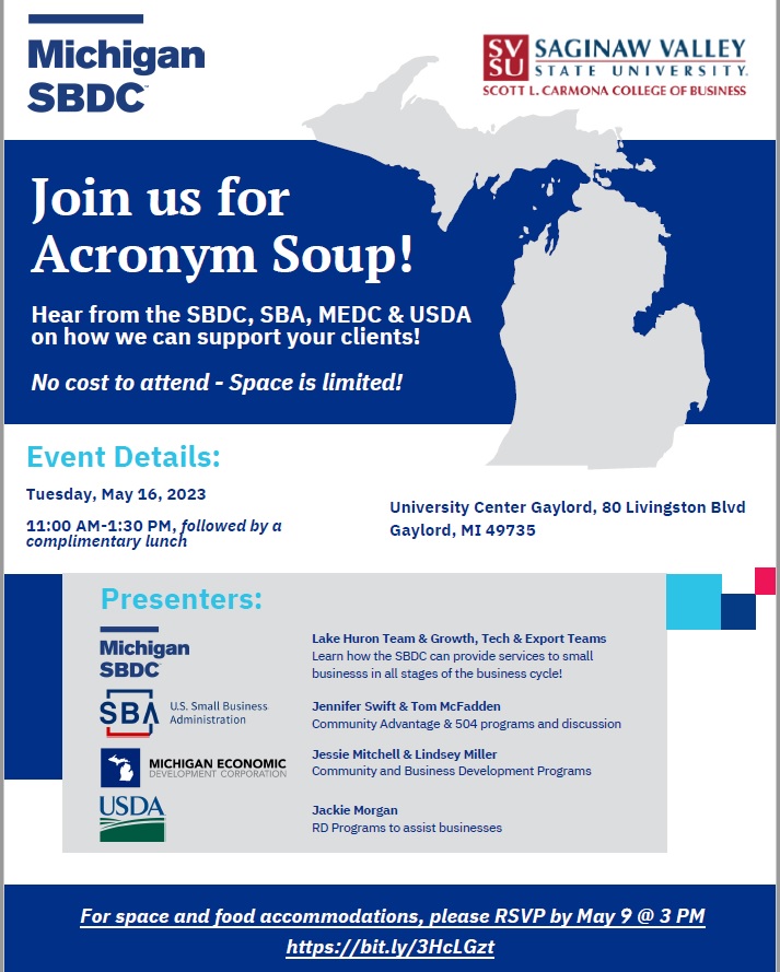 2023-05-16-Michigan SBDC - Acronym Soup - Gaylord